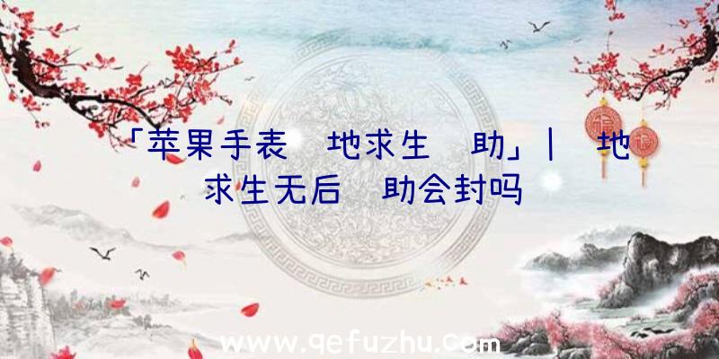 「苹果手表绝地求生辅助」|绝地求生无后辅助会封吗